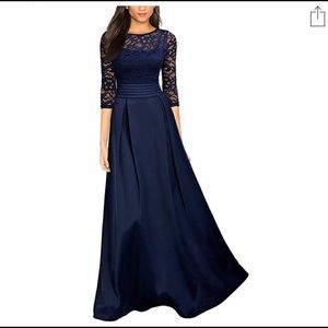 Navy blue formal dress sz M